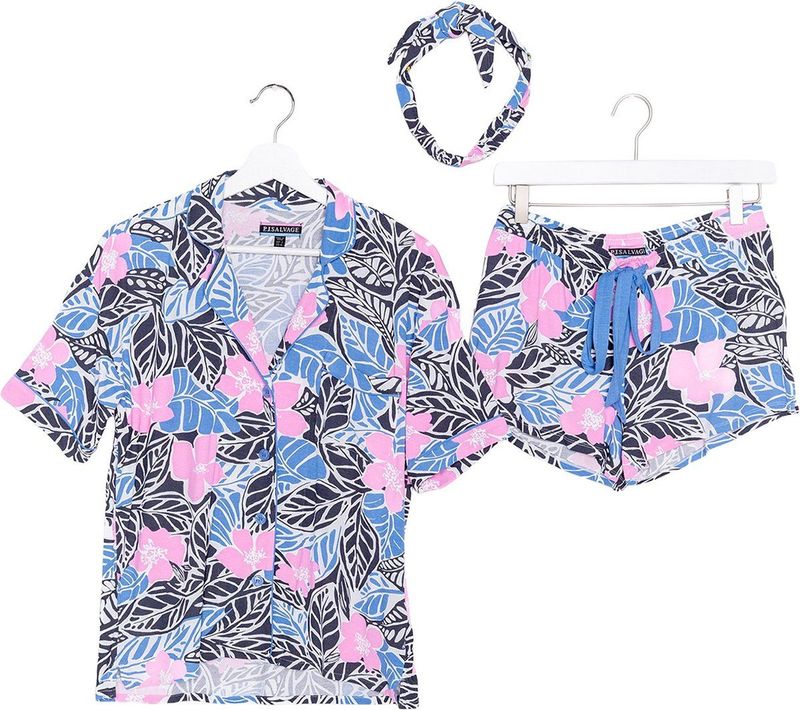 P.J. Salvage - Bali Bound - Pyjama Set - Tropisch - Modal-Jersey