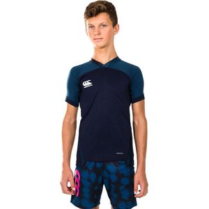 Canterbury Sportshirt - Maat 140  - Unisex - navy/donkerblauw/wit