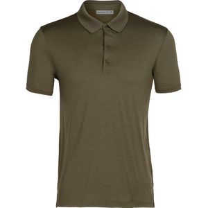 Icebreaker M Tech Lite II SS Polo - Loden - Outdoor Kleding - Fleeces en Truien - Polo's
