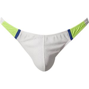 Barcode Berlin Thong RONAK White-Green-Blue - MAAT S - Heren Ondergoed - String voor Man - Mannen Thong