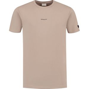 Ballin Amsterdam - Heren Regular fit T-shirts Crewneck SS - Taupe - Maat S