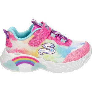 Skechers S Lights meisjes sneaker - Fuchsia - Maat 26