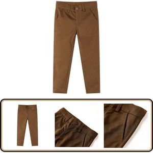 Kinderbroek - Cognac - Maat 104 - Comfortabele Pasvorm Kinderbroek - Kinderkleding - Jongenskleren - Meisjeskleren - Cognackleur