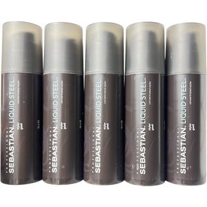 5 x Sebastian Liquid Steel Ultra Strong Hold Styler