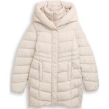 Tom Tailor - Gewatteerde Lange Jas - Regular Fit - Met Capuchon - Waterdicht