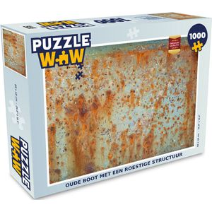 Puzzel Oude boot met een roestige structuur - Legpuzzel - Puzzel 1000 stukjes volwassenen