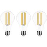 Modee E27 LED Filament Lamp 15W - 2000lm - 2700K - Extra Warm Wit - Dimbaar - LED Lamp A70 - Vervangt 134W Gloeilamp - 3 stuks