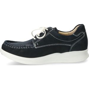Wolky -Dames -  blauw donker - veterschoen laag - maat 38