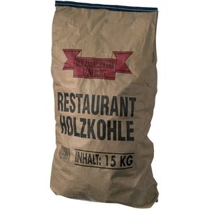 Houtskool 15 kg quebracho Blanco houtskool met extra lange brandduur, ideaal voor gebruik in de rookoven