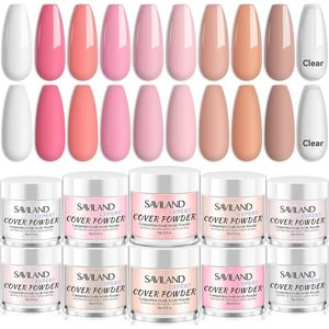 Acrylpoeder Nagelset voor Nagelverlenging - 10 Kleuren Professionele Nagels