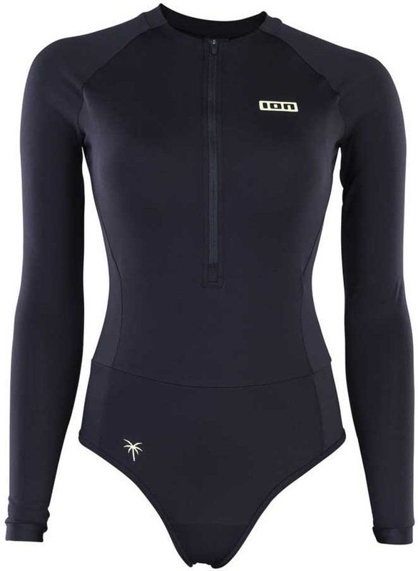 ION - Long Sleeve Half Zip Rashguard - Zwart - Dames