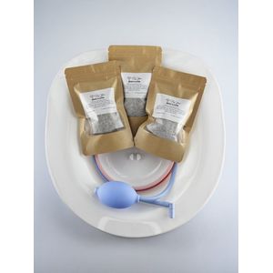 By Yoni Zitje en 3 zakjes Meno & Ease kruiden – Overgangskruiden – Menopauze - Yoni Stomen – Yoni Stoel – Yoni Kruiden