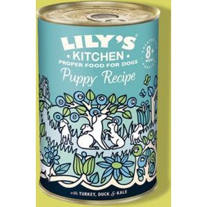 Lily's Kitchen - Dog Puppy Recipe Turkey / Duck / Kale Hondenvoer 6 x 400 gram