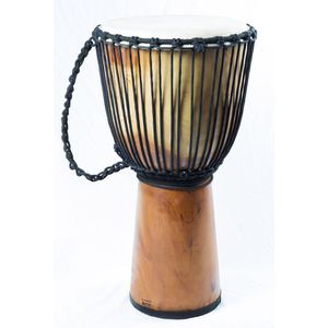 Terré standaard-Djembe, natur,groot H: 65cm x30-33cm - Djembe