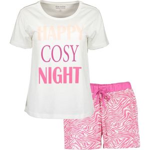 Blue Seven dames pyjama 168517 wit/roze - 40