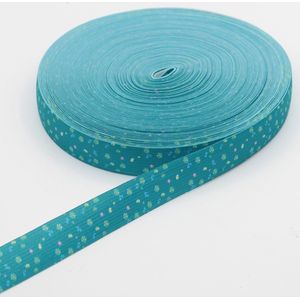 10 Meter Bedrukte Elastiek, Breedte 25MM, Kleur BLAUW