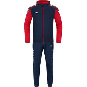 JAKO - Polyester Prestatietrainingspak Met Capuchon, Uniseks-Volwassene, Marine/Jako-Blauw, 3XL