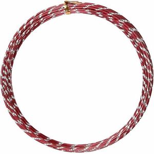 Alu draad, dikte 2 mm, rood, diamond-cut, 7m