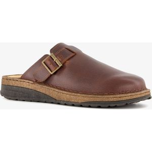 Hush Puppies leren heren pantoffels bruin - Maat 41 - Sloffen