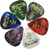 Martin - Celluloid - plectrum mix setje 0.71 mm - 6-pack