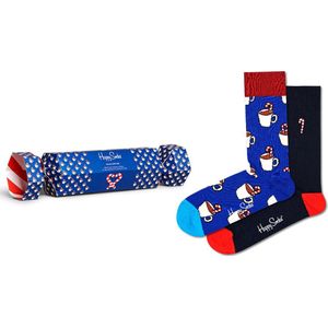 Happy Socks Candy Cane & Cocoa Gift Set (2-pack) - winters lekkers - Unisex - Maat: 36-40