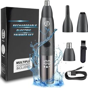 Equivera Neustrimmer - Neushaartrimmer - Oortrimmer - Elektrisch en Oplaadbaar - Afspoelbaar