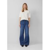 Jeans - Catie - Hoog Uitgesneden - Wijde Pijpen - Niet-stretch Denim - 5-pocket Ontwerp