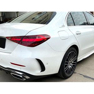 AERO FLAPS ZWART ACHTER VOOR MERCEDES W206 (LIMOUSINE) C-KLASSE AMG-LINE