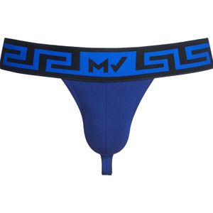 MODUS VIVENDI Linen Thong Marine - MAAT L - Heren Ondergoed - String voor Man - Mannen Thong