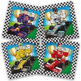 20x Race/Formule 1 thema servetten 33 cm