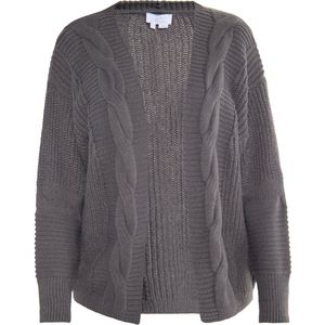 usha - Vanne - Gebreid Vest - Donkergrijs