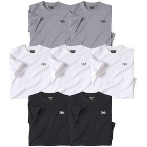ATLAS FOR MEN - 7-pack T-shirts Atlas - Heren - Verkrijgbaar in grote maten - L