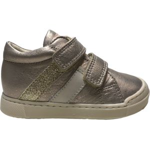 Falcotto - Gazer - Mt 19- Velcro bumper lederen sneakers - goud roze