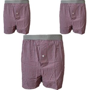 Embrator mannen Boxershorts 2-stuks geruit maat XXL