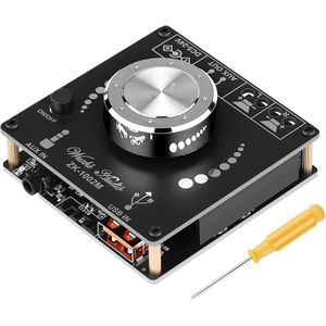 Bluetooth Versterker Board Hifi Stereo 2.0 Kanaals 2X100W Audio Versterker Digitale Versterker met AUX/USB/Bluetooth/Flash Drive/PC USB Input
