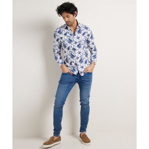 TerStal Porto Nova Slim Fit Overhemd Wit In Maat XL