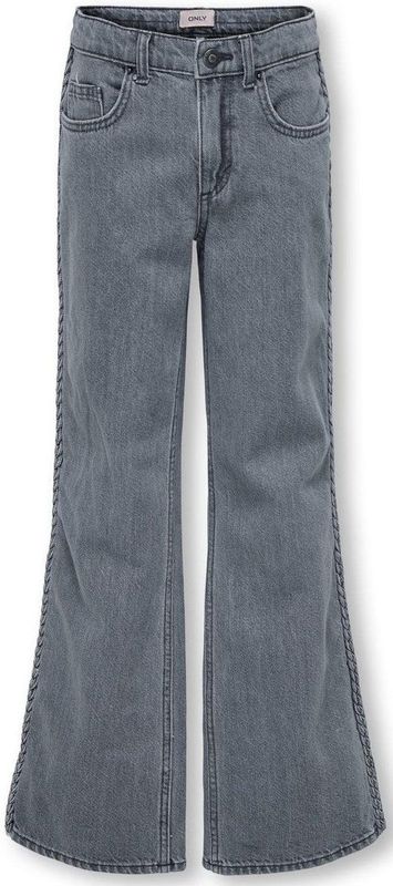 Only - Kogjuicy Braid Wide Leg - Jeans - Grijs - Denim