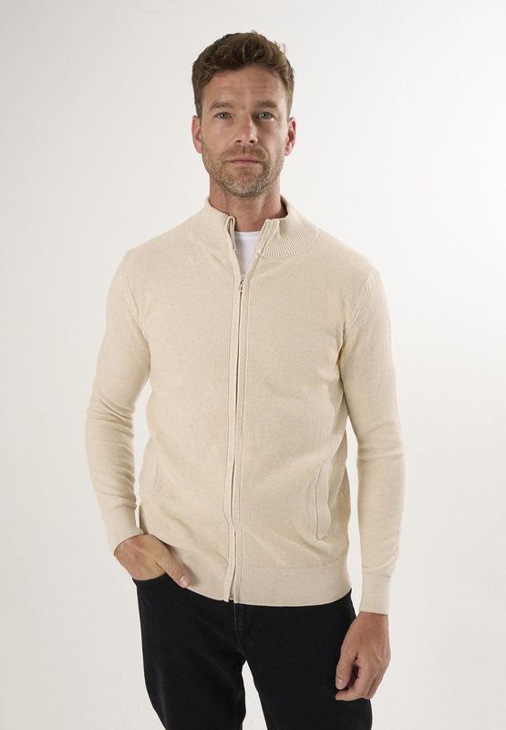 Felix Hardy - Cardigan - Beige - 100% Katoen - Heren