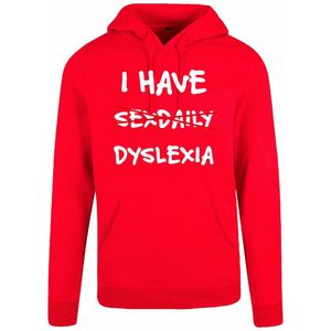 7311 - Hoodie - Dyslexia-Red-XS