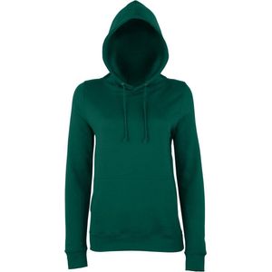 Awdis Gewoon Hoods Vrouwen/dames Girlie College Pullover Hoodie (Fles groen)