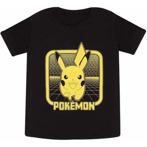 Pokémon Pikachu Retro Arcade T-shirt zwart 128