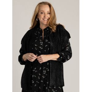 Yest Curve gilet zwart met glitter