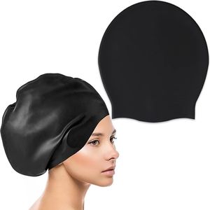 Zwemmuts - Siliconen Badmuts - Ontworpen Voor Lang Haar - Grote Badmuts