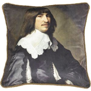 Klassiek Fluwelen Kussen Man met Kraag (45 x 45 cm)