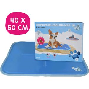 CoolPets Premium Koelmat Hond - S 50 x 40 cm - Anti-slip en Non-flow Coolgel - met Citronella en Eucalyptus