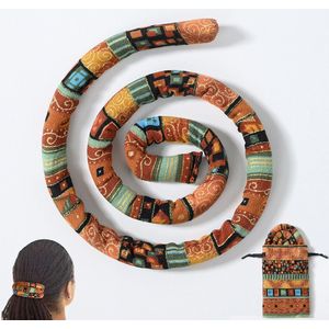 Spiraalvormige haarband + bohemien stijl + paardenstaart + gratis opbergtasje + haaraccessoires