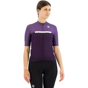 Sportful Pista Korte Mouw Wielertrui Paars S Vrouw