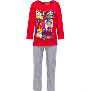 Paw Patrol jongens pyjama - Red  - 110  - Rood