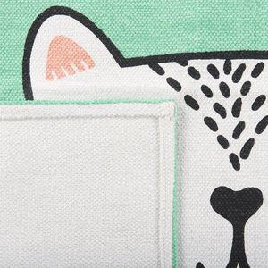 HOWRAH - Kindervloerkleed - Groen - 60 x 90 cm - Katoen