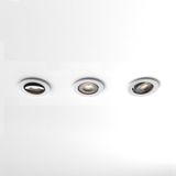 Calex Slimme Inbouwspots - Set van 3 stuks - Smart LED Downlight Dimbaar - Kantelbaar - Warm Wit Licht - Wit